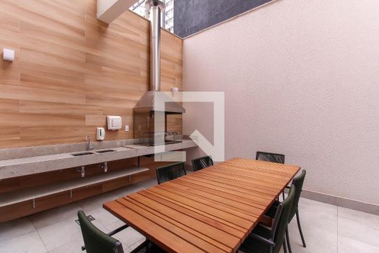 Área comum - Churrasqueira de apartamento para alugar com 1 quarto, 28m² em Belenzinho, São Paulo