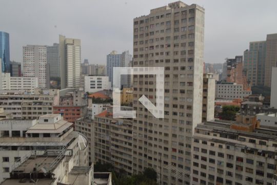 Vista da Varanda da Sala de apartamento à venda com 1 quarto, 34m² em Liberdade, São Paulo