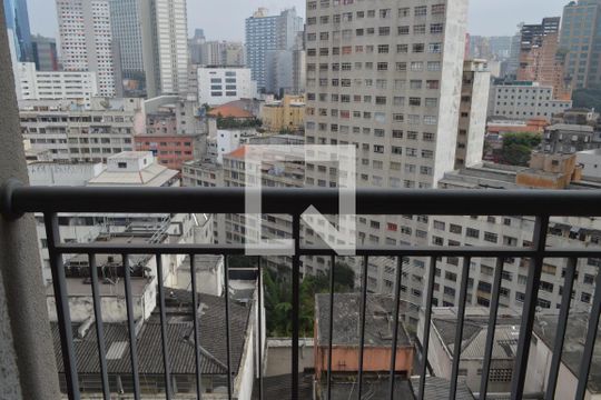 Varanda da Sala de apartamento à venda com 1 quarto, 34m² em Liberdade, São Paulo