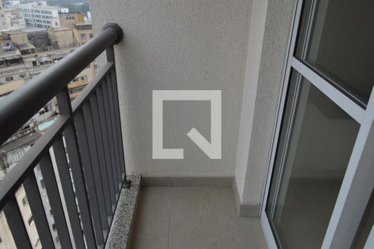 Varanda da Sala de apartamento à venda com 1 quarto, 34m² em Liberdade, São Paulo