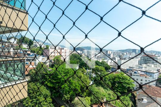 Vista da Suíte  de apartamento à venda com 2 quartos, 75m² em Rio Comprido, Rio de Janeiro