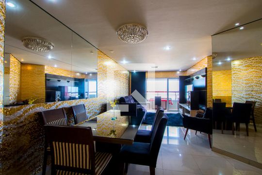Sala de apartamento à venda com 3 quartos, 132m² em Vila Assunção, Santo André