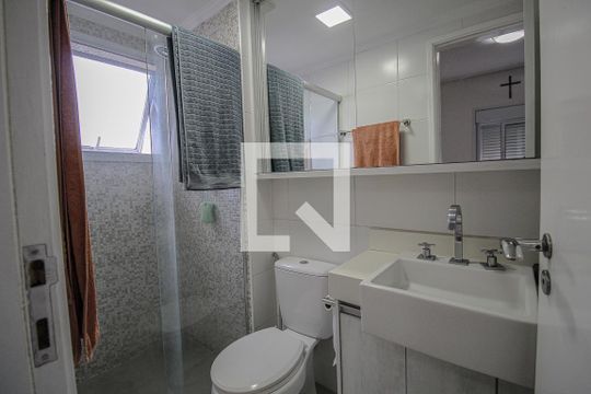 Banheiro da Suíte de apartamento à venda com 3 quartos, 92m² em Vila Clementino, São Paulo