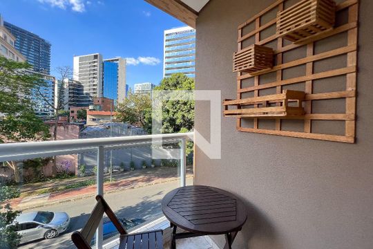 Sacada de apartamento à venda com 1 quarto, 52m² em Vila Olímpia, São Paulo