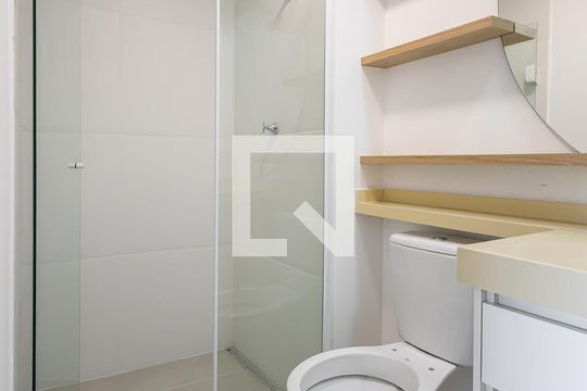 Banheiro da Suíte de apartamento à venda com 1 quarto, 29m² em Sumaré, São Paulo