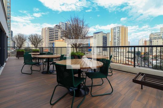 Área comum de kitnet/studio para alugar com 0 quarto, 26m² em Vila Mariana, São Paulo
