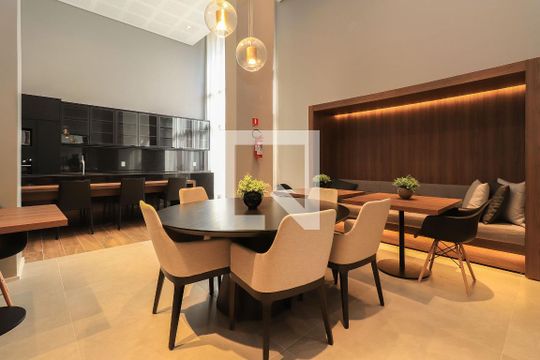 Área comum - Salão de festas de kitnet/studio para alugar com 0 quarto, 26m² em Vila Mariana, São Paulo