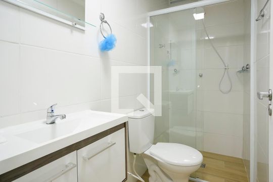 Banheiro de kitnet/studio à venda com 1 quarto, 20m² em Centro, São Caetano do Sul