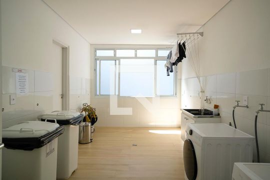 Área comum - Lavanderia de kitnet/studio à venda com 1 quarto, 20m² em Centro, São Caetano do Sul