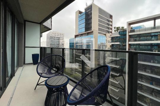 Varanda de apartamento para alugar com 1 quarto, 44m² em Vila Olímpia, São Paulo