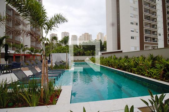 Área comum - Piscina de kitnet/studio para alugar com 1 quarto, 25m² em Vila Andrade, São Paulo