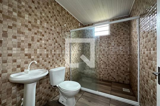 Banheiro de casa para alugar com 2 quartos, 81m² em Boa Saúde, Novo Hamburgo