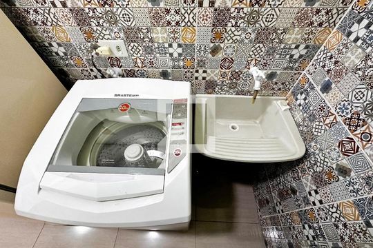 Área de Serviço de casa para alugar com 1 quarto, 28m² em Campo Belo, São Paulo