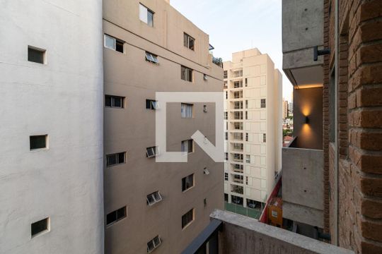 Vista da Varanda de apartamento à venda com 1 quarto, 55m² em Perdizes, São Paulo