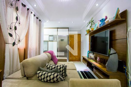 Sala de apartamento à venda com 2 quartos, 90m² em Jardim Ipanema, Santo André