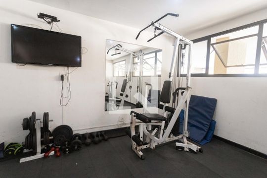 Área comum - Academia de apartamento para alugar com 1 quarto, 40m² em Botafogo, Rio de Janeiro