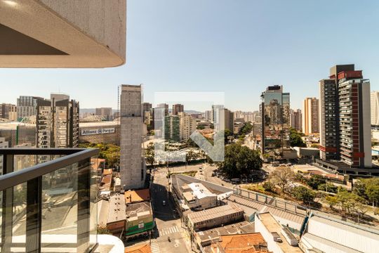 Vista da Varanda da Suíte de apartamento à venda com 1 quarto, 51m² em Perdizes, São Paulo