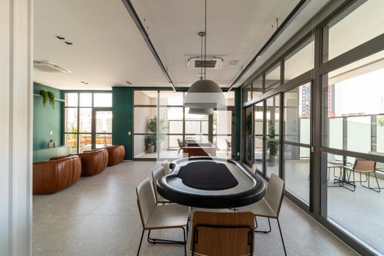 Área comum - Sala de Jogos de apartamento à venda com 1 quarto, 51m² em Perdizes, São Paulo