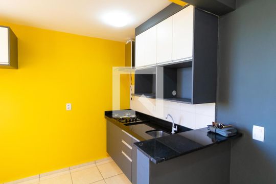 Cozinha de apartamento à venda com 1 quarto, 49m² em Jardim Anton Von Zuben, Campinas