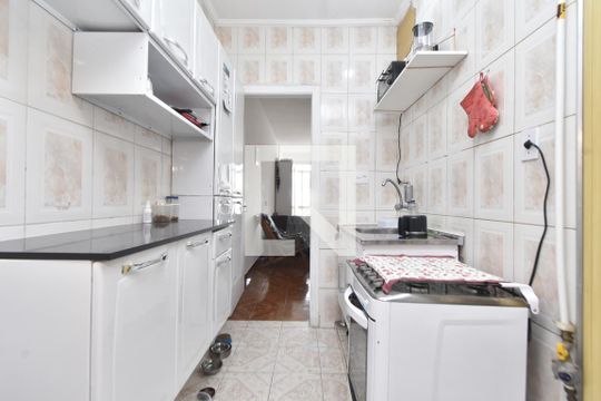 Cozinha de kitnet/studio à venda com 1 quarto, 46m² em Santa Efigênia, São Paulo