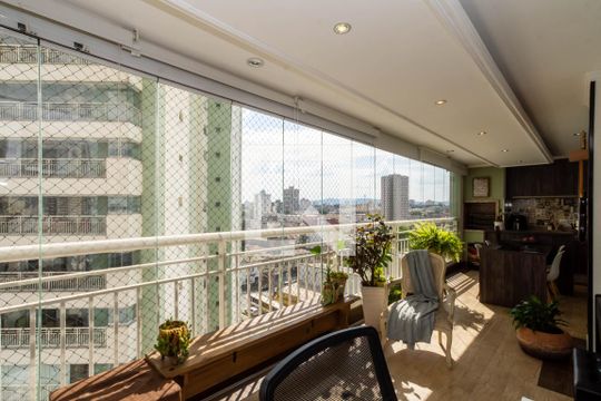 Varanda gourmet de apartamento à venda com 3 quartos, 127m² em Centro, Guarulhos