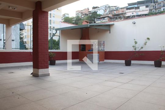 Área comum - Churrasqueira de apartamento para alugar com 1 quarto, 48m² em Catete, Rio de Janeiro