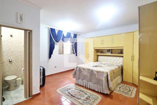 Quarto 1 - Suíte de casa à venda com 2 quartos, 173m² em Parque Oratorio, Santo André