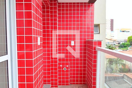 Varanda da Sala de apartamento à venda com 2 quartos, 58m² em Vila Curuçá, Santo André