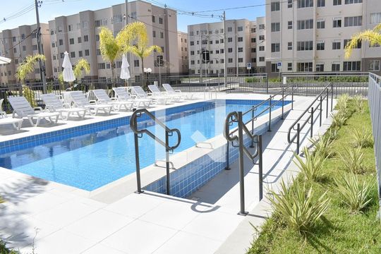 Área comum  de apartamento para alugar com 2 quartos, 42m² em Campo Grande, Rio de Janeiro
