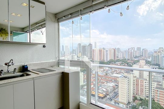 Cozinha de kitnet/studio à venda com 1 quarto, 35m² em Vila Gomes Cardim, São Paulo