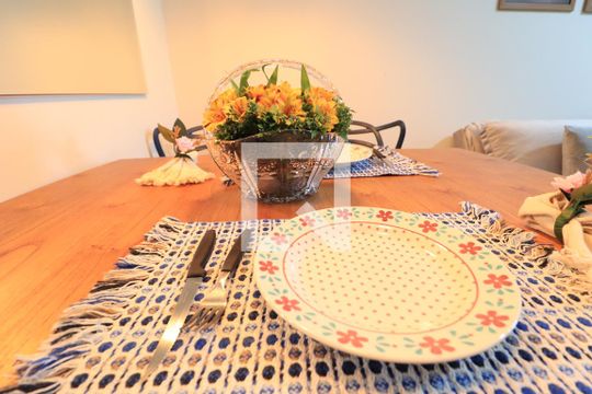 Sala de Jantar de apartamento para alugar com 2 quartos, 64m² em Santa Mônica, Uberlândia