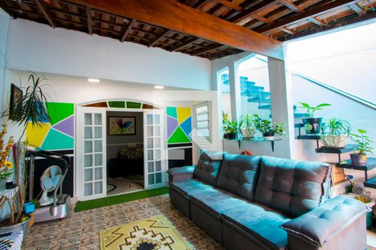 Sala 1 de casa para alugar com 3 quartos, 280m² em Parque Gerassi, Santo André