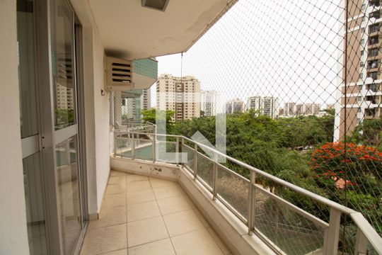 Varanda da Suíte de apartamento à venda com 2 quartos, 80m² em Barra da Tijuca, Rio de Janeiro
