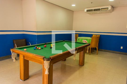 Área comum - Espaço de jogos de kitnet/studio à venda com 1 quarto, 45m² em Centro, Santo André