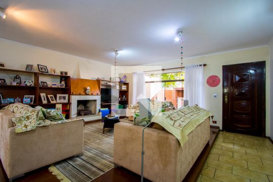 Sala de tv de casa à venda com 3 quartos, 330m² em Jd Bela Vista, Santo André