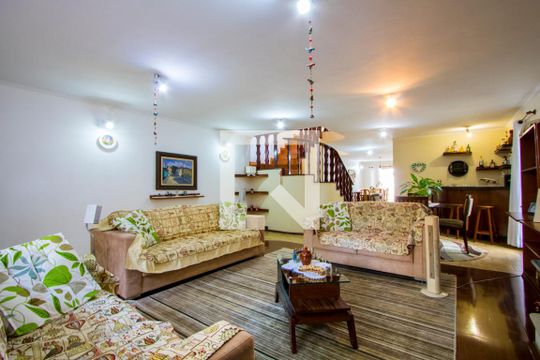 Sala de tv de casa à venda com 3 quartos, 330m² em Jd Bela Vista, Santo André