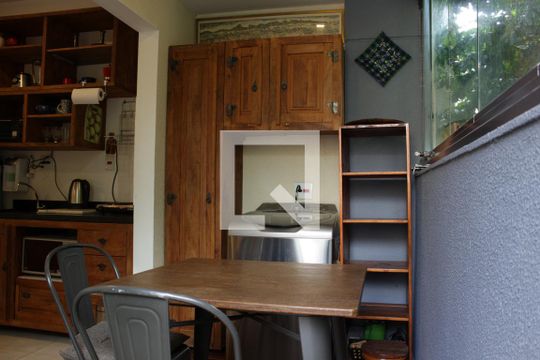 Área de Serviço Gourmet de apartamento à venda com 1 quarto, 47m² em Pinheiros, São Paulo