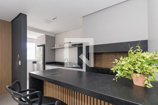 Área comum - Salão de festas de apartamento à venda com 3 quartos, 90m² em Cristo Redentor, Porto Alegre