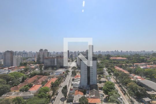 Vista de kitnet/studio para alugar com 1 quarto, 43m² em Santo Amaro, São Paulo