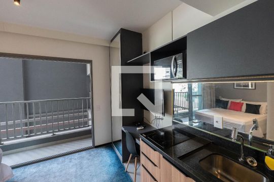 Studio de kitnet/studio para alugar com 1 quarto, 26m² em República, São Paulo