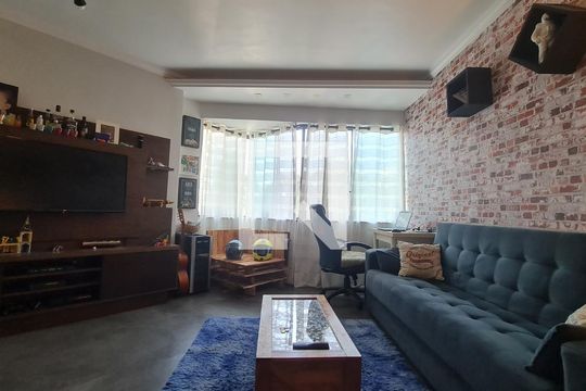 Sala/Cozinha de apartamento à venda com 1 quarto, 42m² em Paraíso do Morumbi, São Paulo