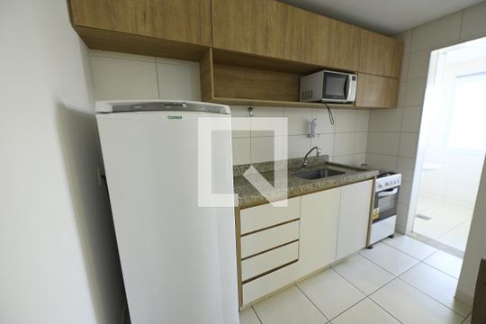 Cozinha - Armários de kitnet/studio para alugar com 1 quarto, 50m² em Setor Oeste, Goiânia