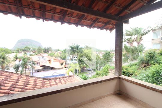 Varanda da Suíte 1 de casa de condomínio à venda com 4 quartos, 500m² em Anil, Rio de Janeiro