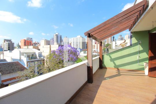 Terraço de apartamento à venda com 1 quarto, 76m² em Petrópolis, Porto Alegre