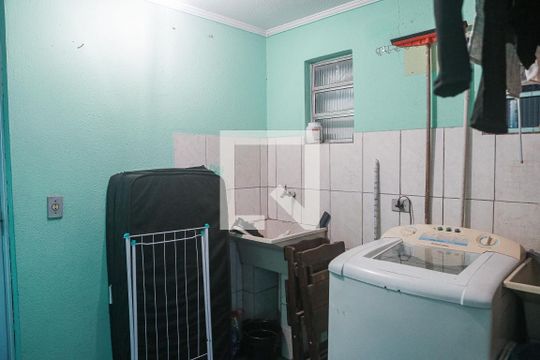 Área de Serviço de apartamento à venda com 1 quarto, 44m² em Vila Tibiriçá, Santo André