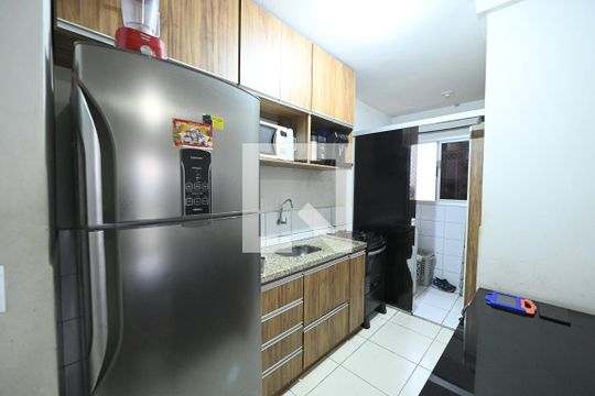 Sala/Cozinha de apartamento à venda com 2 quartos, 55m² em Parque Oeste Industrial, Goiânia