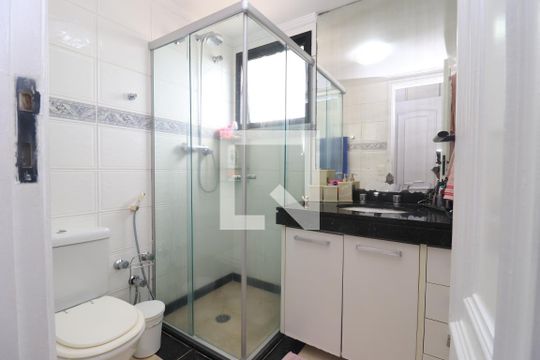 Banheiro da Suíte de apartamento à venda com 3 quartos, 84m² em Tatuapé, São Paulo