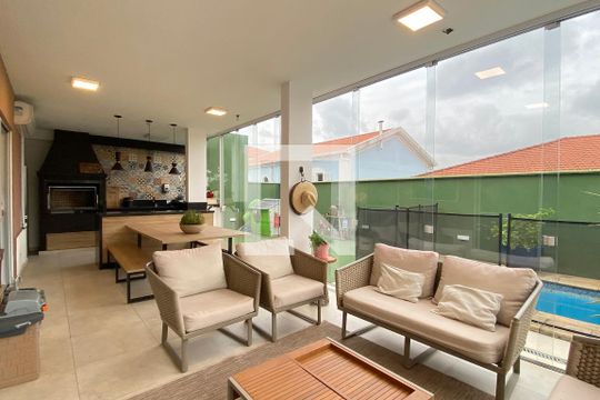 Varanda gourmet de casa de condomínio à venda com 4 quartos, 360m² em Tamboré, Santana de Parnaíba