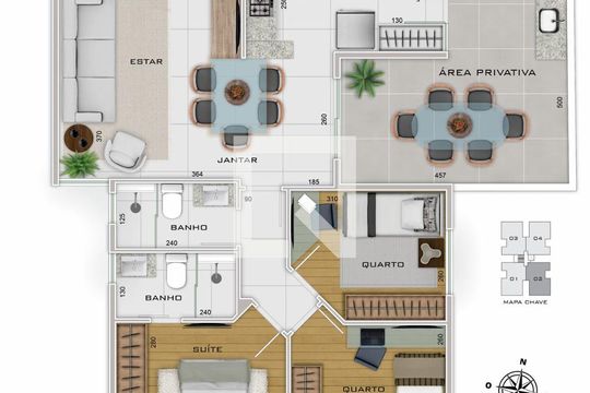 Apartamento à venda com 3 quartos, 75m² em Cidade Nova, Belo Horizonte