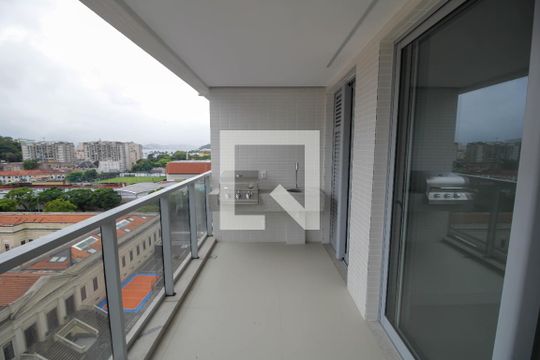 Varanda de apartamento para alugar com 3 quartos, 100m² em Botafogo, Rio de Janeiro